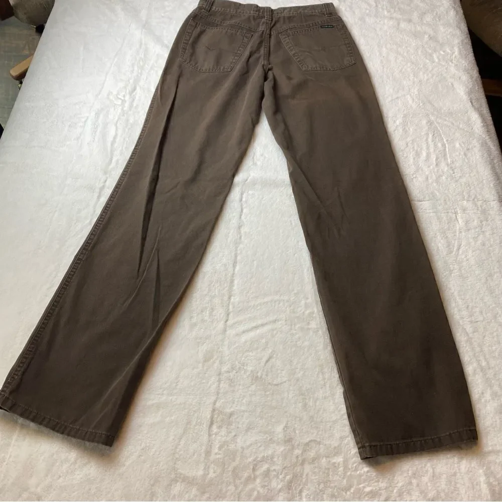 Hughes Men,'s Wear Brown Canvas Pants Size 38